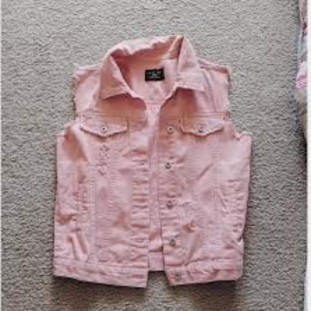 Ripped Jean Vest